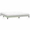 vidaXL Bedframe zonder matras 200x220 cm fluweel lichtgrijs