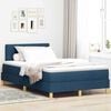vidaXL Boxspringbed met matras met hoofdeinde Blauw 120 x 190 cm Stof