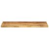 vidaXL Tafelblad rechthoekig 90x40x2,5 cm massief ruw mangohout
