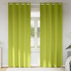 vidaXL Zwart-out Gordijnen met Ringen 2 pcs Groen 260 x 140 cm