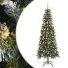 vidaXL Kunstkerstboom Groen 210 cm PVC en Plastic en Staal