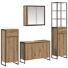 vidaXL Badkamermeubelset 4 st Artisan Eiken Bewerkt hout