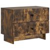 vidaXL Nachtkastje Gerookt eiken 62 x 34,5 x 47,5 cm Bewerkt hout