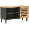 vidaXL Opslagkasten Naturel 80 x 33 x 46 cm Massief Mango Hout