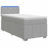 vidaXL Boxspringbed met matras Lichtgrijs 80 x 200 cm Stof