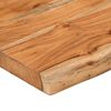 vidaXL Wandschap rechthoekig natuurlijke rand 140x20x3,8 cm acaciahout