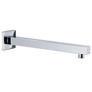 vidaXL Douchearm vierkant 30 cm roestvrij staal 201 zilverkleurig