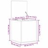 vidaXL Opslagdoos Artisan Eiken 40 x 42 x 46 cm Bewerkt hout