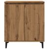 vidaXL Dressoir 60x35x70 cm bewerkt hout artisanaal eikenkleur