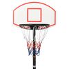 vidaXL Basketbalstandaard 216-250 cm polyetheen wit