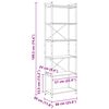 vidaXL Boekenkast Gerookt eiken 40 x 30 x 85 cm Bewerkt hout