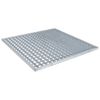 vidaXL Rooster zilver 60 x 60 x 2 cm Warmgedipt Gegalvaniseerd Staal