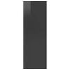 vidaXL Tv-wandmeubel 37x37x107 cm bewerkt hout hoogglans grijs