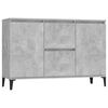 vidaXL Dressoir 102x35x70 cm bewerkt hout betongrijs