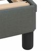 vidaXL Bedframe zonder matras "Hvar" stof donkergrijs 160x200 cm