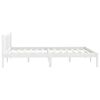 vidaXL Bedframe massief grenenhout wit 135x190 cm 4FT6 Double
