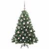 vidaXL Kunstkerstboom met 150 LED met standaard Groen 120 cm PE en PVC
