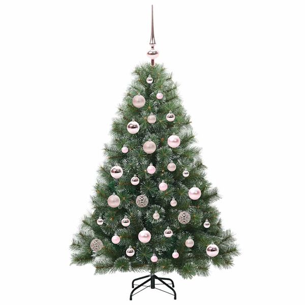 vidaXL Kunstkerstboom met 150 LED met standaard Groen 120 cm PE en PVC
