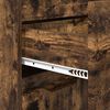 vidaXL Badkamer Kast Gerookt eiken 72,5 x 36,5 x 100 cm Bewerkt hout