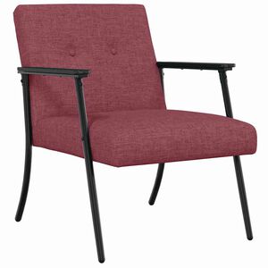 vidaXL Fauteuil Wijnrood Stof