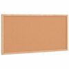 vidaXL Kurkbord met massief grenenhouten frame 60x30 cm