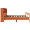 vidaXL Bed met boekenkast zonder matras grenenhout wasbruin 180x200 cm