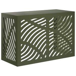 vidaXL Airconditioner hoes Olijfgroen 90 x 40 x 60 cm Staal