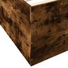 vidaXL Bedframe bewerkt hout gerookt eikenkleurig 140x200 cm