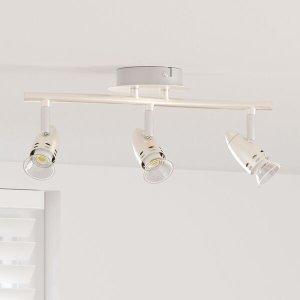 vidaXL Plafondspot Matte nikkel 36,5 x 10 x 12,5 cm Staal