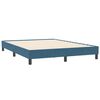 vidaXL Bedframe zonder matras 160x210 cm fluweel donkerblauw