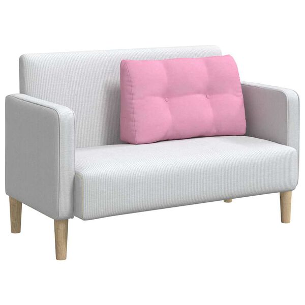 vidaXL Rugkussen Roze 80 x 24 x 50 cm Stof