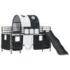 vidaXL Loftbed voor Kids Zwart 99,5 x 200 cm Metaal