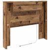 vidaXL Hoofdbord met plank Oudhout 120 x 15 x 103,5 cm Bewerkt hout