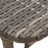 vidaXL Tuintafel inklapbaar 90x51x75 cm poly rattan grijs