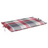 vidaXL Ligbedkussen 186x58x4 cm oxford stof ruitpatroon rood
