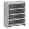 vidaXL Schoenenkast Grijs Sonoma 73,5 x 36 x 92 cm Bewerkt hout