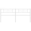 vidaXL Vervangend hoofdbord 193 cm metaal wit