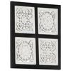 vidaXL Kunst Decoratie Zwart en Wit 40 x 40 x 1,5 cm