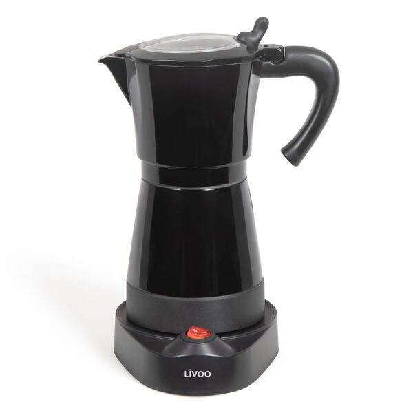 Livoo Koffiemachine elektrisch Mokka 0,3 L 480 W zwart