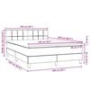 vidaXL Boxspring met matras fluweel lichtgrijs 160x220 cm