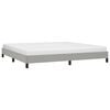 vidaXL Bedframe zonder matras stof lichtgrijs 200x200 cm