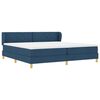 vidaXL Boxspringbed met matras met hoofdeinde Blauw 200 x 200 cm Stof