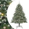 vidaXL Kunstkerstboom Groen 240 cm PVC en Plastic en Staal