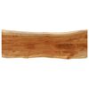 vidaXL Tafelblad rechthoekig natuurlijke rand 120x40x3,8 cm acaciahout