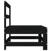 vidaXL Tuinmiddenbank massief grenenhout zwart