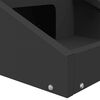 vidaXL Hertenvoerbak Zwart 28 x 30 x 80 cm Koudgewalst Staal