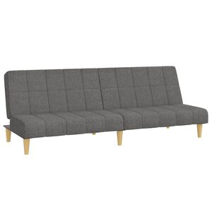 vidaXL Slaapbank 2-zits stof lichtgrijs