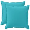 vidaXL Kussensloop 2 st HOUTEN Turquoise 80 x 80 cm Polyester