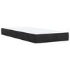 vidaXL Boxspring met matras fluweel zwart 80x200 cm