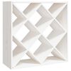 vidaXL Wijnkast 62x25x62 cm massief grenenhout wit